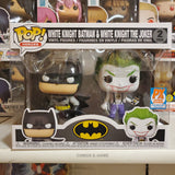 WHITE KNIGHT BATMAN & WHITE KNIGHT THE JOKER DC FUNKO POP 2 PACK