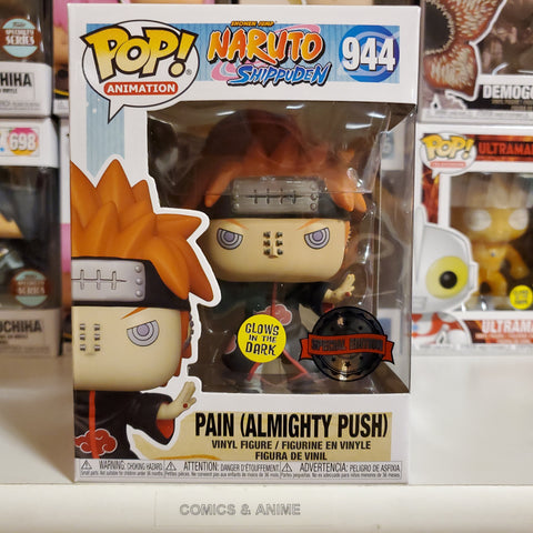 PAIN (ALMIGHT PUSH) GLOW IN THE DARK NARUTO ANIMATION FUNKO EXCLUSIVE POP #944