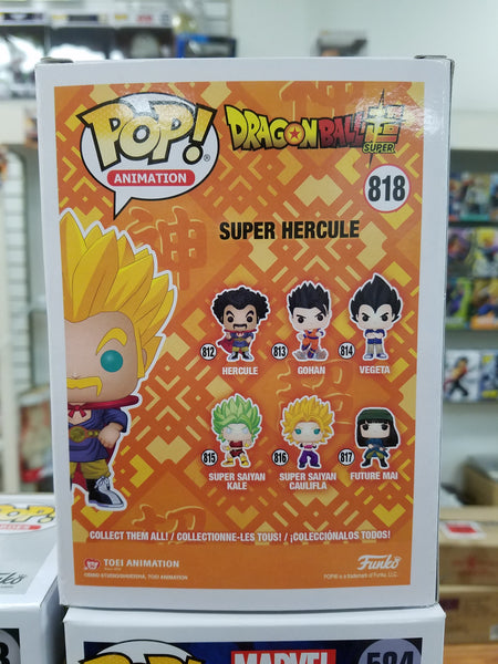 Dragon Ball Super POP Animation Super Saiyan Hercule Exclusive Vinyl Figure 818 Glow in the Dark Funko