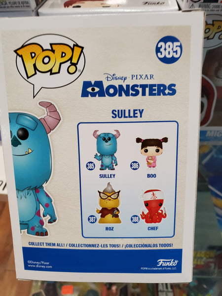 monsters inc sulley funko pop SULLEY DISNEY MONSTERS #385 FUNKO POP – itluxecomics.com