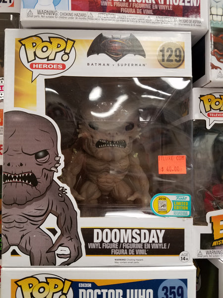 Doomsday batman vs superman 6 inch sdcc 2016 exclusive funko pop #129