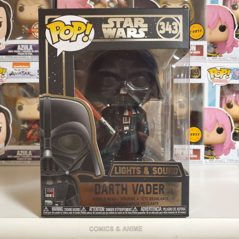 Star Wars Funko POP 343 Electronic Darth Vader Lights and Sounds