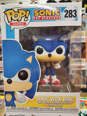 SONIC WITH RING SONIC THE HEDGEHOG #283 ANIMATION FUNKO POP