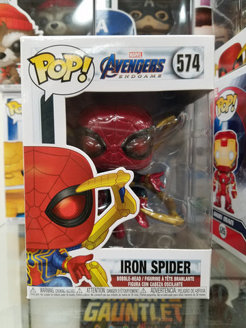 Iron spider w/Nano Gaunlet Avengers endgame funko pop #574 marvel