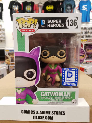 Catwoman super heroes dc comics legion of collectors exclusive #136 funko pop